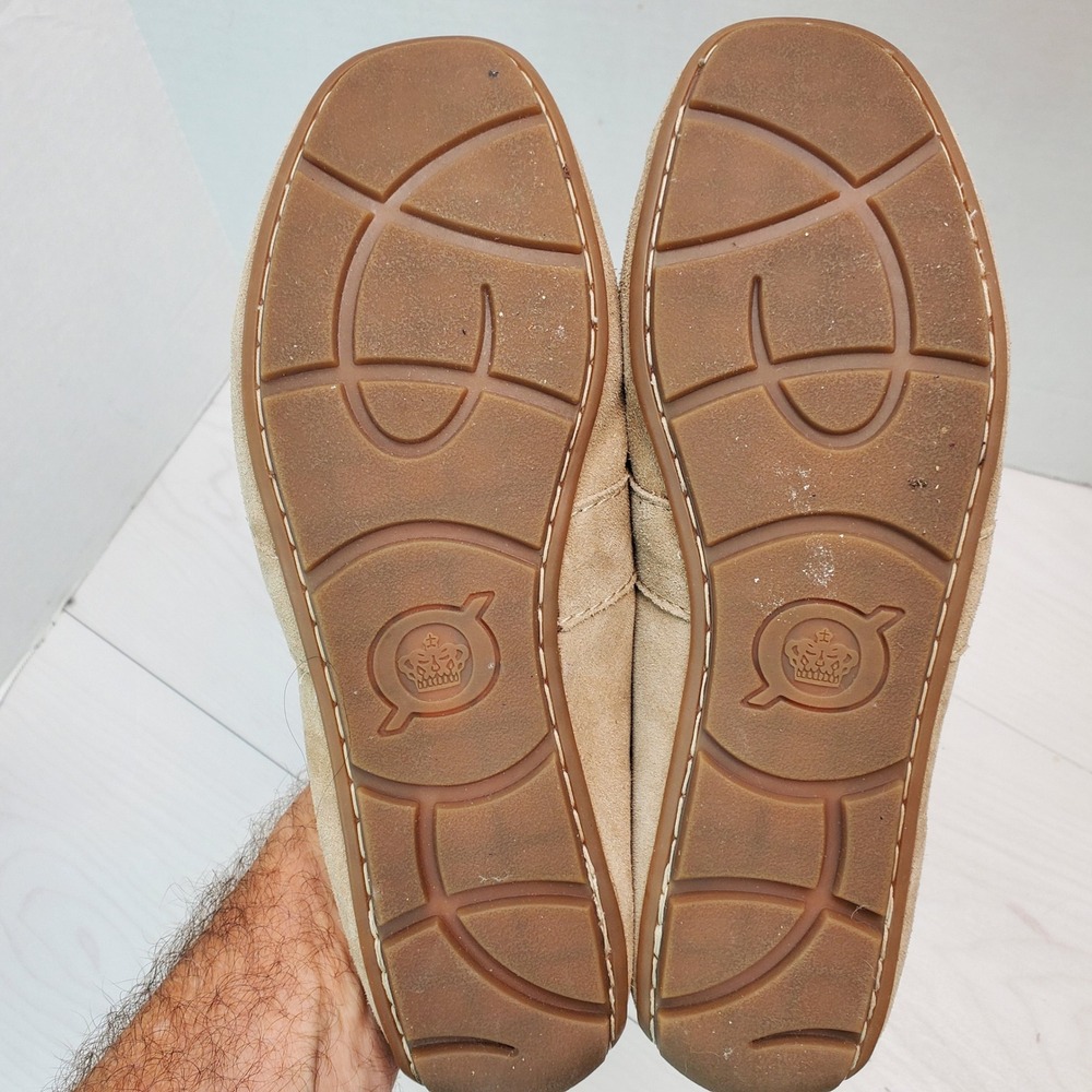 Born Khelda Tan Suede Penny Loafers Womens 9M Driving Mocs Quiet Luxury Preppy - Picture 9 of 9